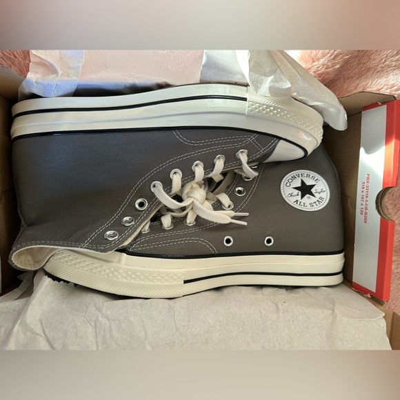 NIB Chuck 70 Recycled Canvas Hi-Top Sneakers Origin Story/Grey - Picture 8 of 11